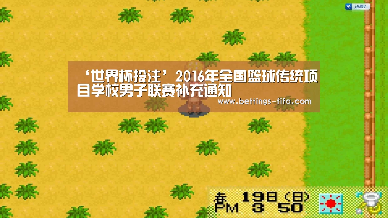 ‘世界杯投注’2016年全国篮球传统项目学校男子联赛补充通知(图3) 世界杯投注