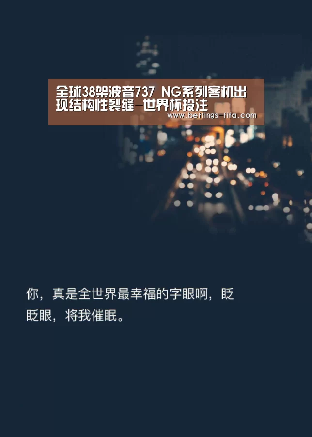 全球38架波音737 NG系列客机出现结构性裂缝-世界杯投注(图1) 世界杯投注